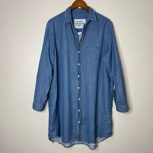 Frank & Eileen Blue Long Sleeve Dress